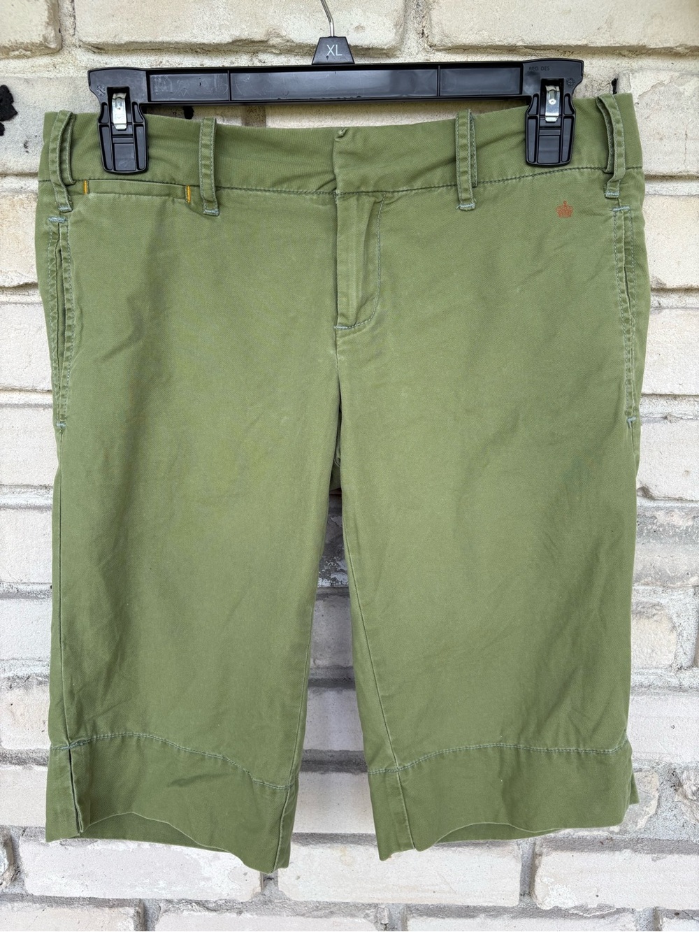 Women Olive Green  G1 basic goods Bermuda Shorts